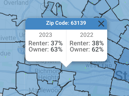 Easy way to spot rent to own data in a market